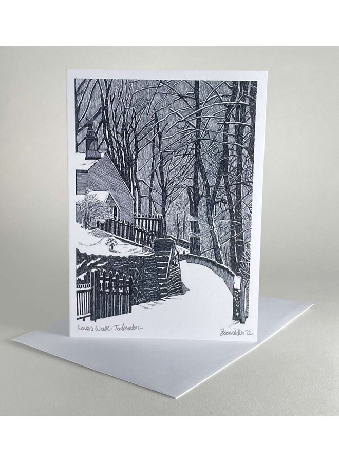 Lovers Walk,  Todmorden   Card by Sean Willis