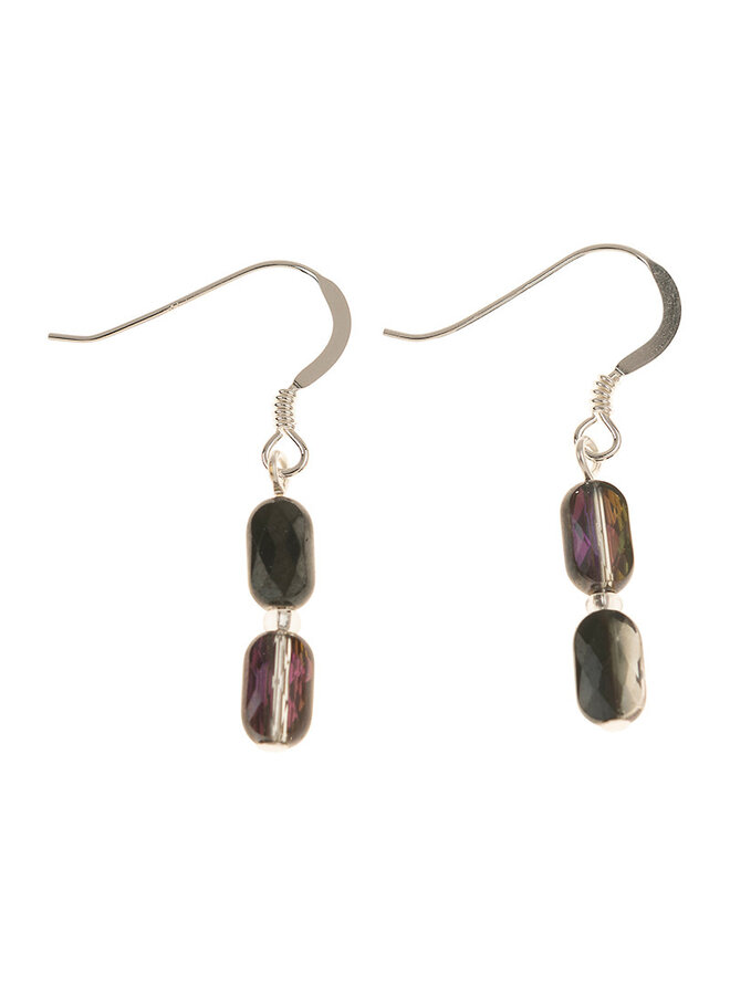 Deep Purple Aspects Earrings 844