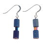 Cobalt Lava Glimmer Earrings 848