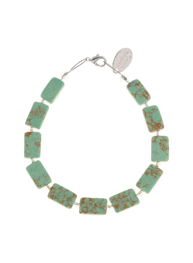Jade Mosaic Rectangles Bracelet 859