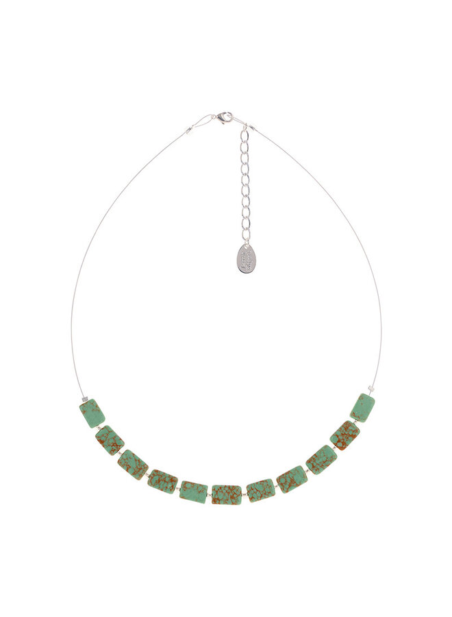 Collier Lien Jade Mosaïque Rectangles 1860
