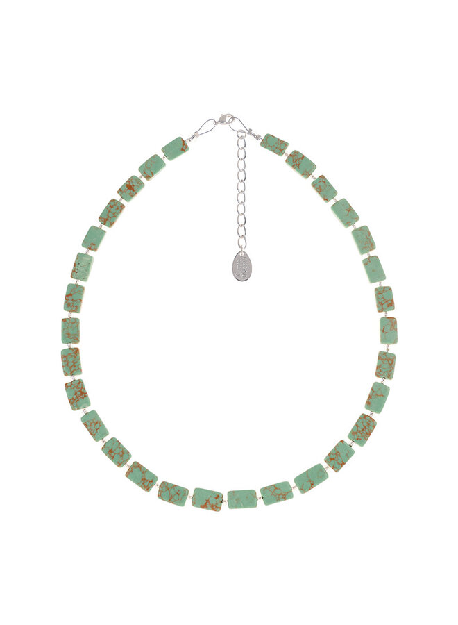 Jade Mosaic Rektanglar Helt halsband 1859