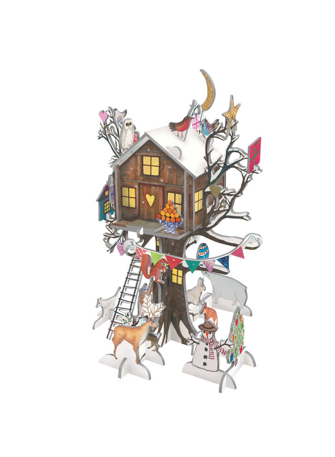 Christmas Tree House Festive Pop & Slot  Advent Calendar by Ray