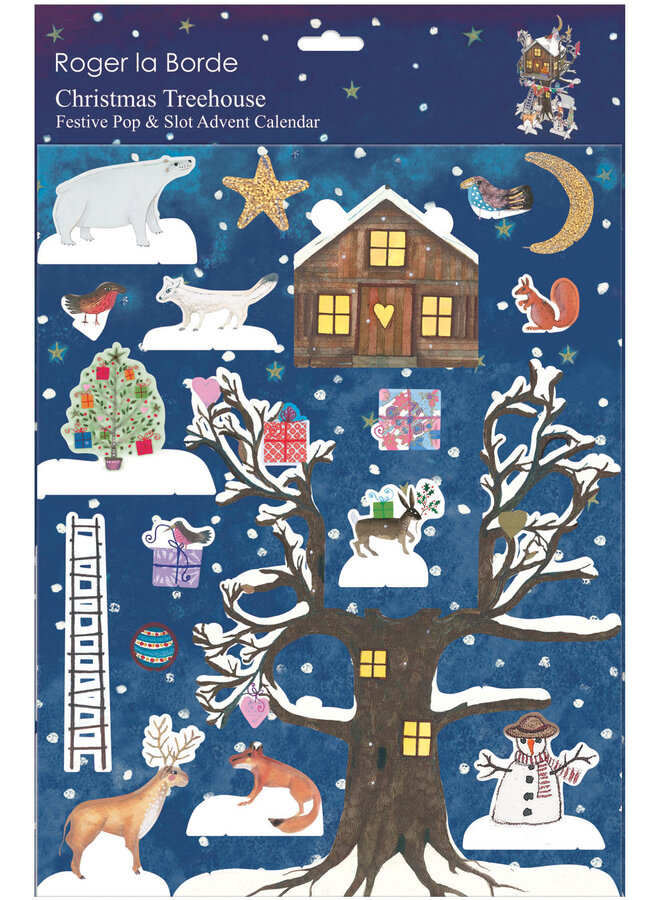 Calendario de Adviento Festivo Pop & Slot de la Casa del Árbol de Navidad de Ray