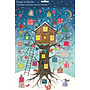 Calendario de Adviento de la casa del árbol de Navidad de Ray
