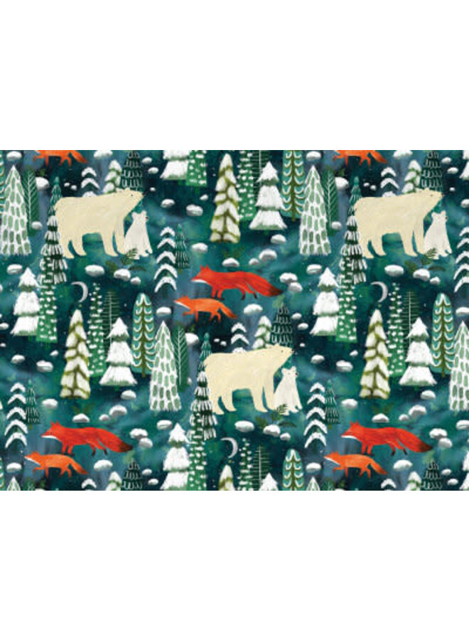 Northern Lights reversable Gift Wrap