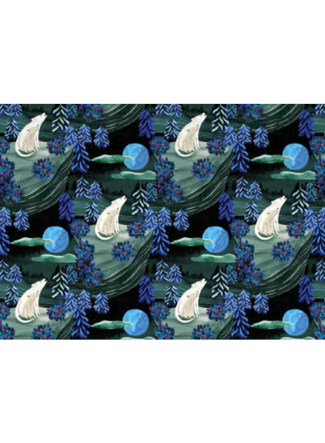 By The Light of The Moon reversable Gift Wrap