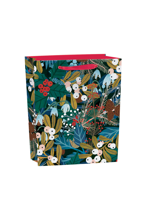 Winter Foliage Medium Gift bag with Tag