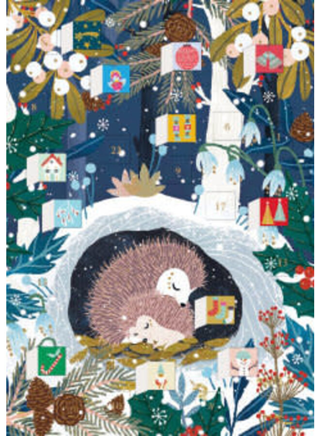 Wild Wood Hideaway Advent Calendar Card by Oreski