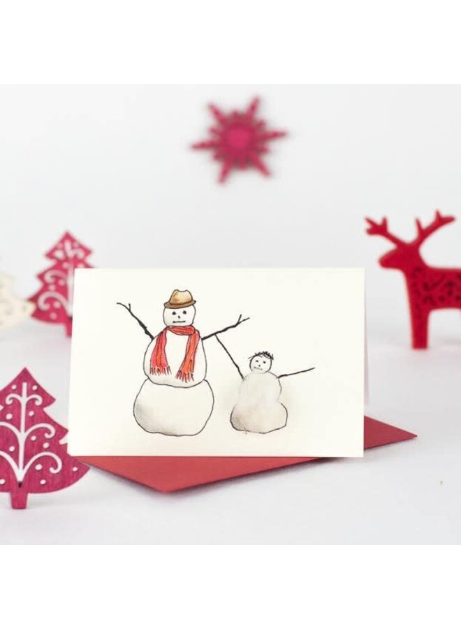Snowmen Mini Card 065
