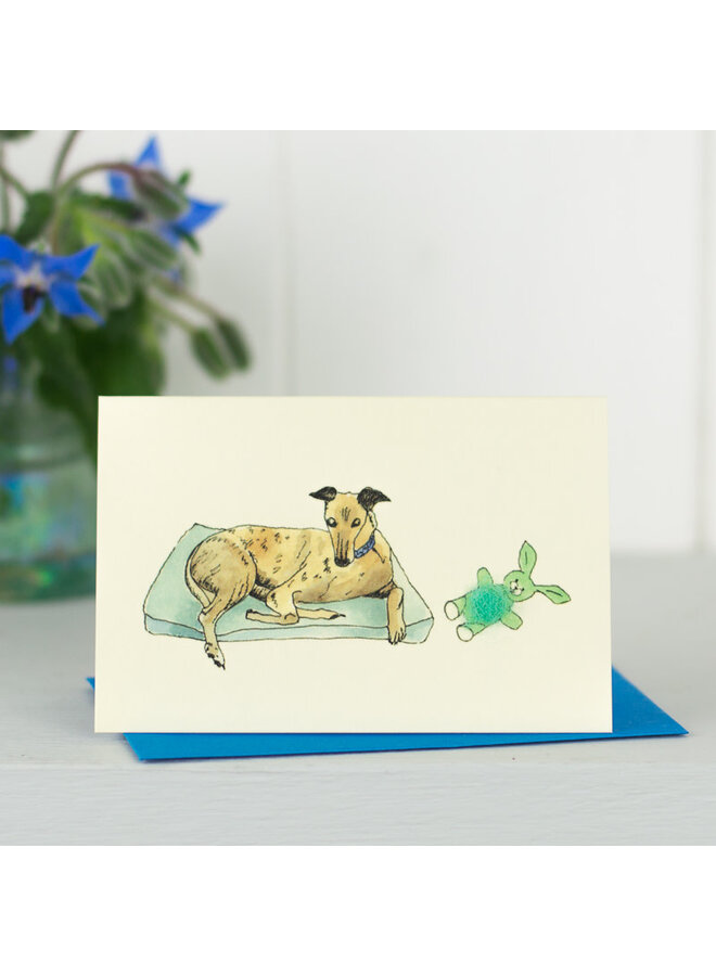 Greyhound Resting Mini Card 053