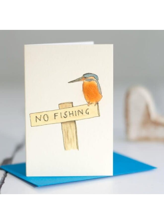 Kingfisher No Fishing Mini Card 052