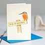 Kingfisher No Fishing Mini Card 052
