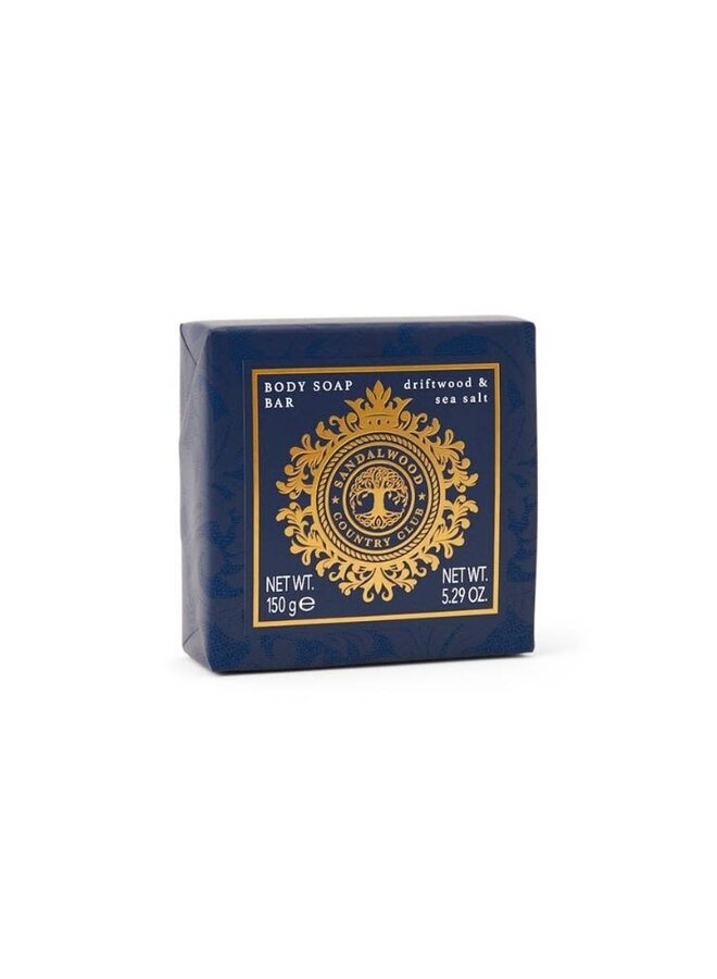 Seifenstück aus Treibholz und Meersalz