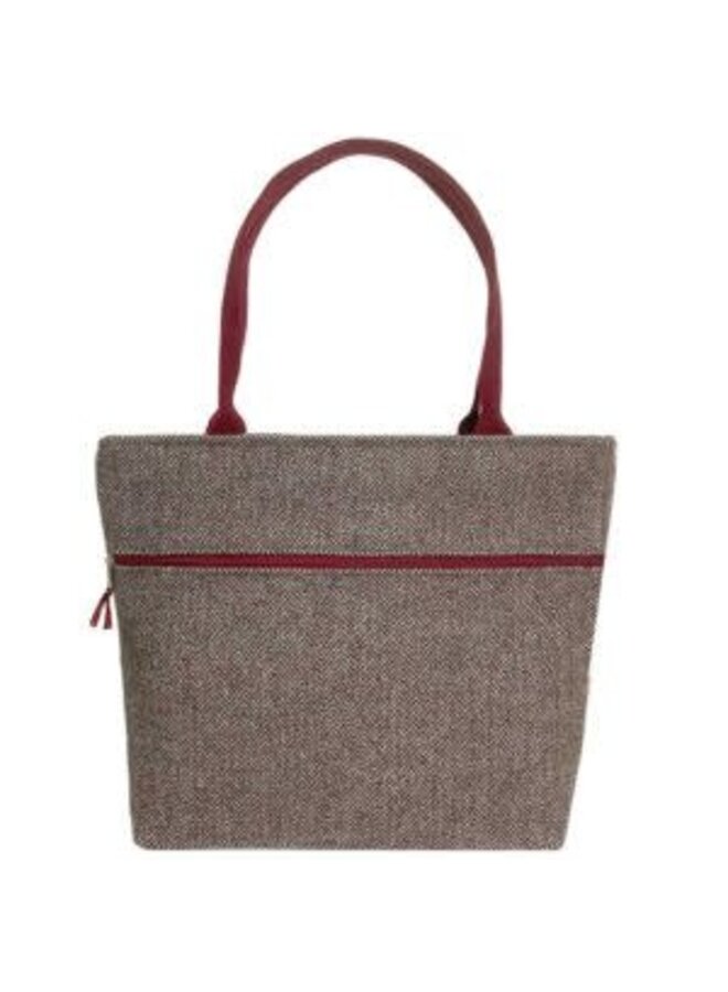 Tote Grand Sac Chevrons / Chêne Foncé 891