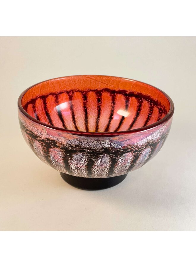 Red Daisy Glass Bowl Small 52