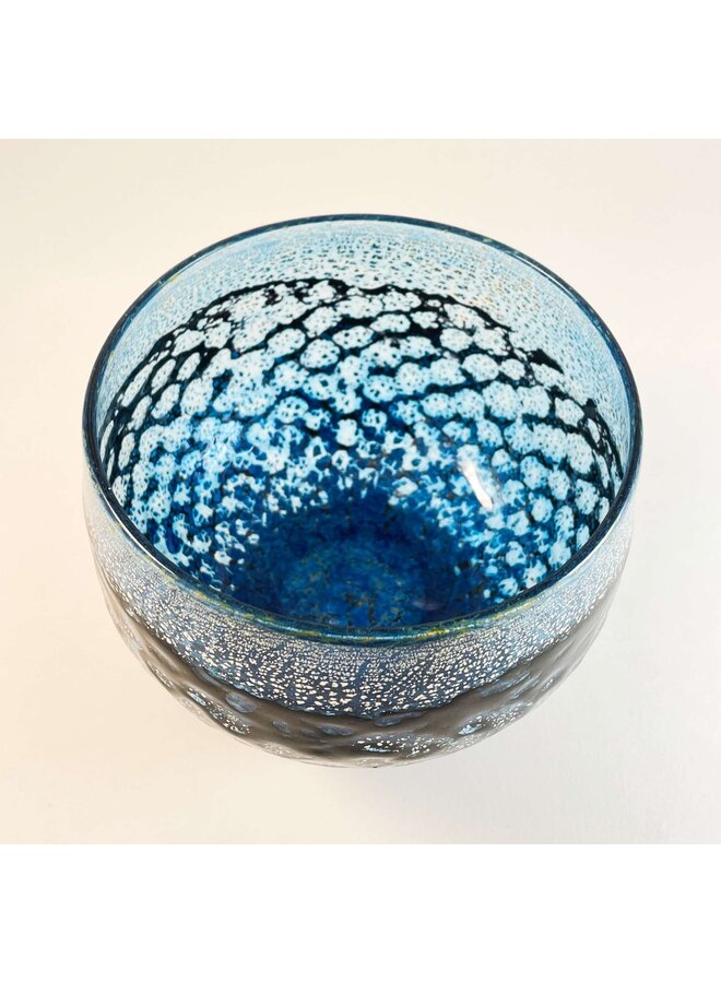 Aqua / Gold Mermaid Glass Bowl 48