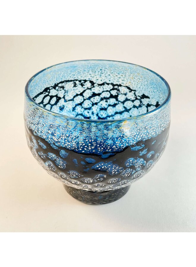 Aqua / Gold Mermaid Glass Bowl 48
