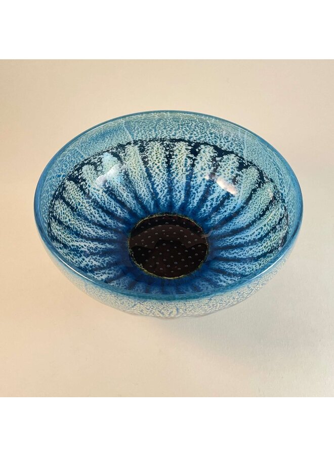 Blue Daisy Glass Bowl Small 55