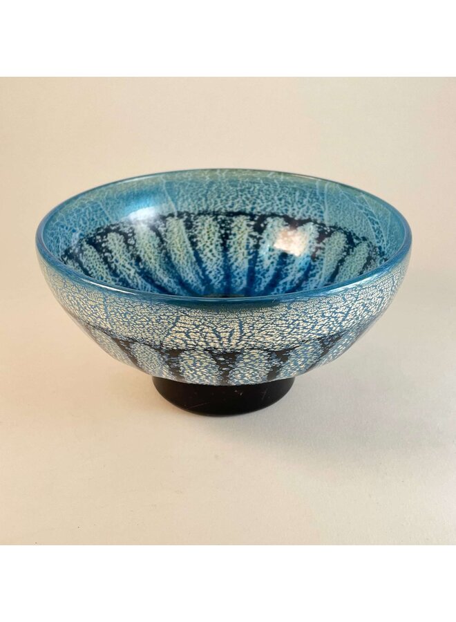 Blue Daisy Glass Bowl Small 55