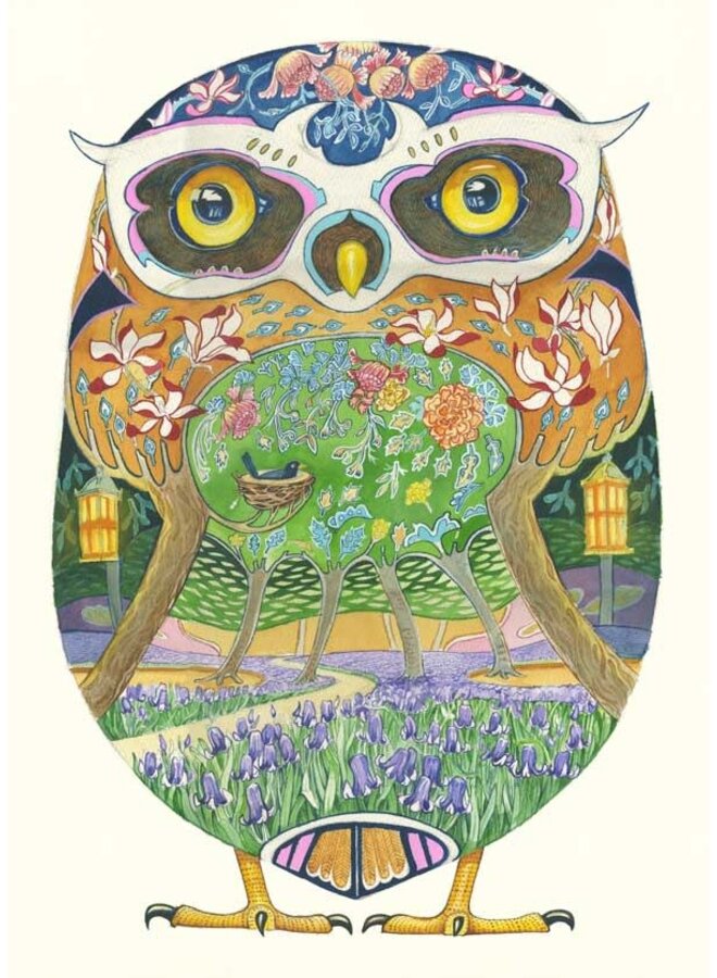 Owl in the Forest card