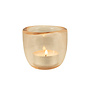 Glass Handmade Tealight Holder Rose Beige 17
