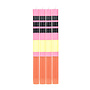 Stripped Color Tafelkerzen Neyron x 4 Kerzen 19