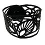 Leaf recycled rubber bracelet Medium 37