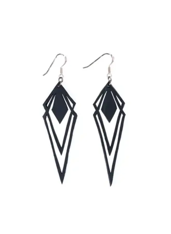 Kite  Recycled Rubber Earrings 103