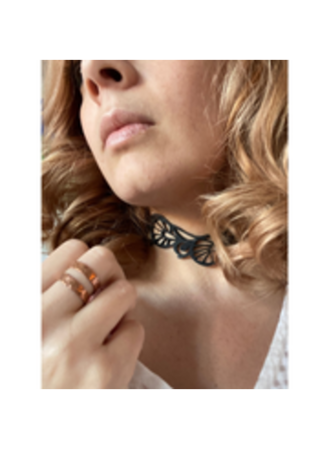 Bella Recycled Rubber Choker 98