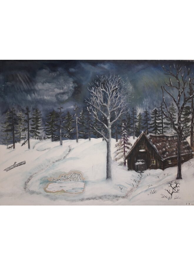 Cabane dans la neige