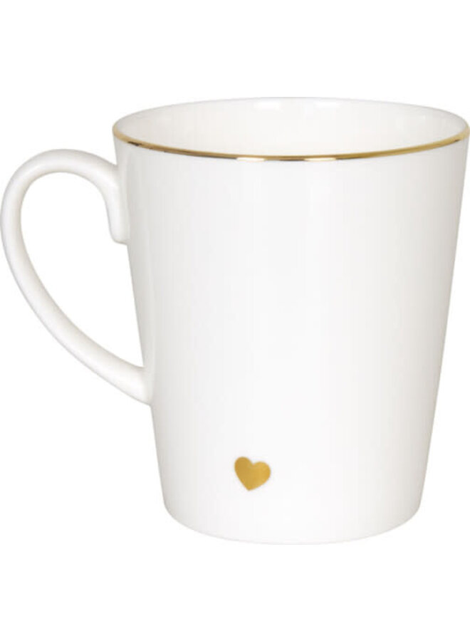 Tasse Wunderbar Golden Heart dans une boîte cadeau