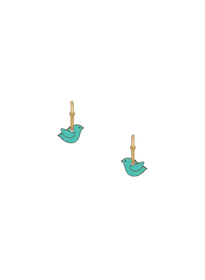 Little Bird Hoop Earrings