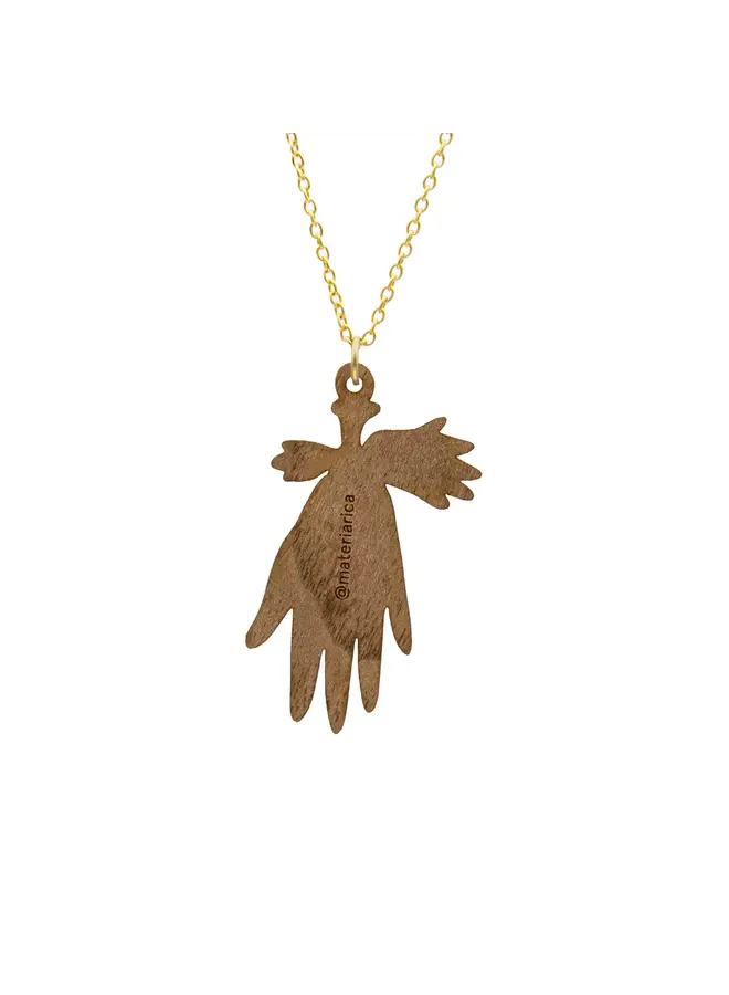 Leaf Veined Hand necklace