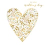 Wedding Day Floral Heart large card