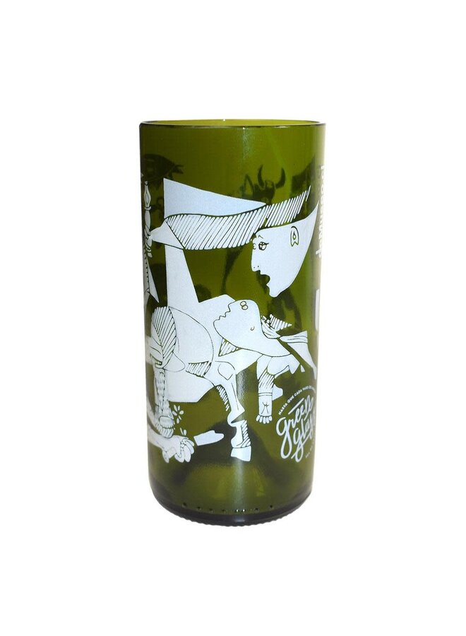 Vaso de cristal botella reciclada - Picasso 500ml