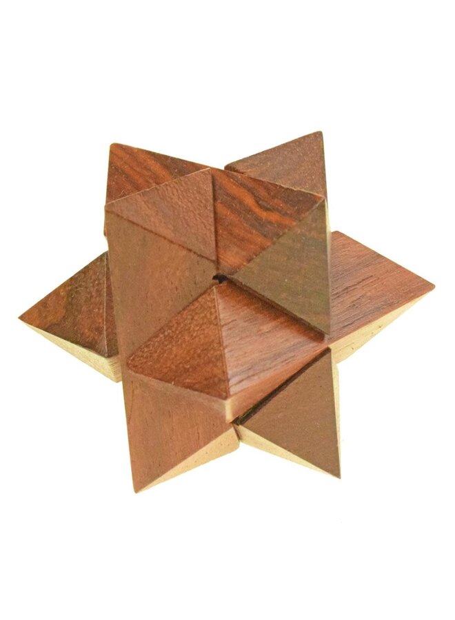 Star wooden puzzle game