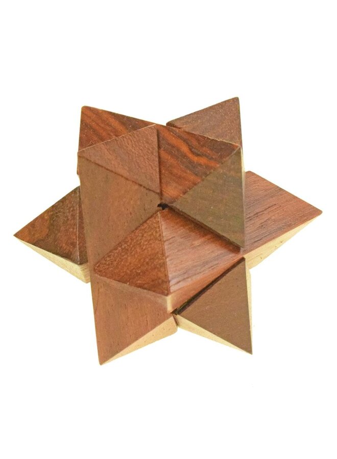 Stern-Puzzlespiel aus Holz