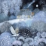 Paquete de 5 tarjetas clásicas navideñas de Winter Garden