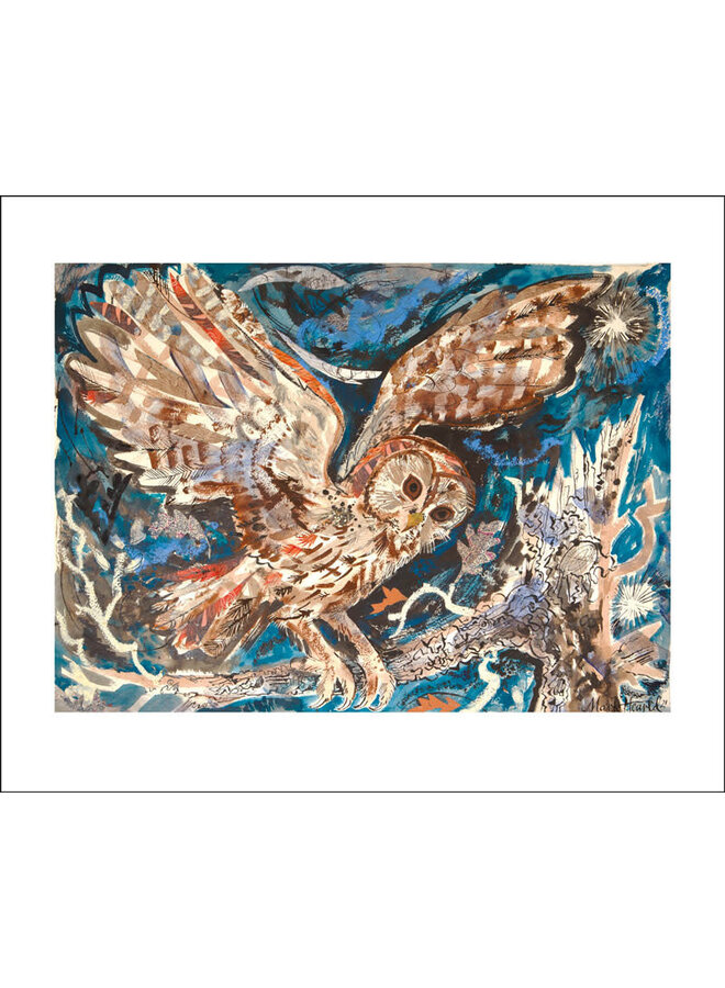 Tawny Owl card by Mark Hearld