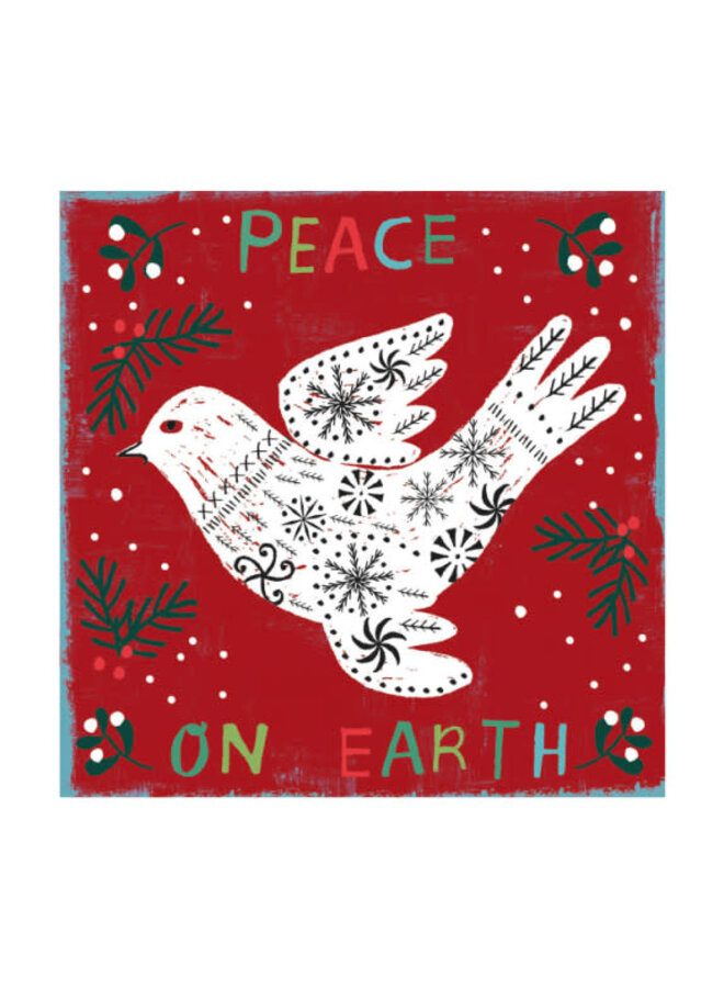 „Peace on Earth“-Weihnachtskarten-Paket, 8 Stück