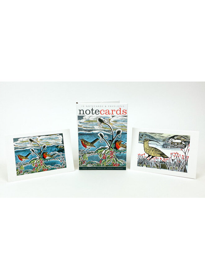 Cartes pour notes Merles et Courlis par Angela Harding