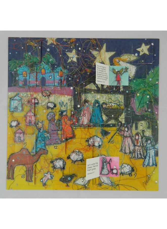 Nativity Night Advent Calendar by Heidi Rhodes