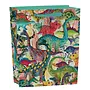 Sac cadeau moyen dinosaure avec étiquettes