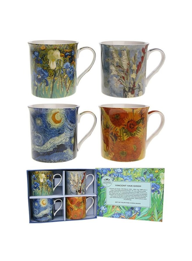 Set de regalo de 4 tazas de Van Gogh