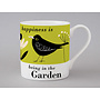 Happiness is Being in the Garden Blackbird Green Mug 221