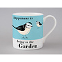 Happiness is Being in the Garden Blue Tit Blue Mug  220