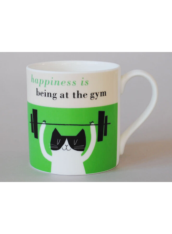 Glück ist, im Fitnessstudio zu sein. Grün 215