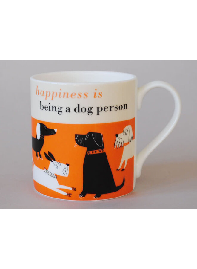 Happiness is Being a Dog Person Orange 213