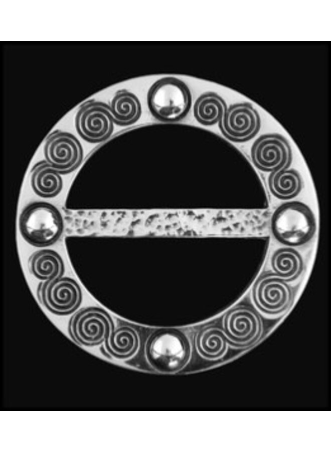 Spiralförmiger Schalring aus Zinn, groß 81